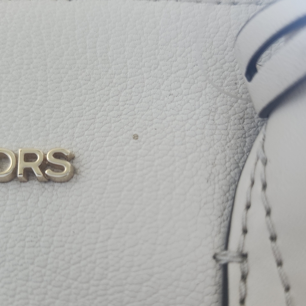 Michael Kors Cream Avril Leather Satchel Bag - Picture 6 of 9